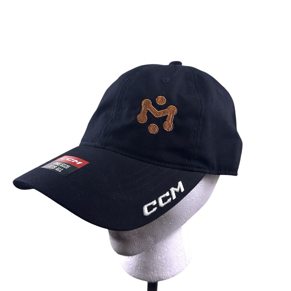 CCM Hockey Hat Cap Black One size fits all (most) New with‎ tags -adjustable